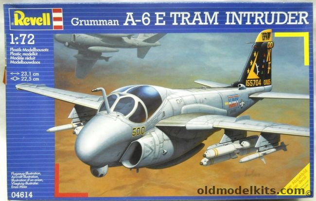 Revell 1/72 Grumman A-6E TRAM Intruder - US Marines VA-115 Eagle CVW-5 USS Independence / MVA(AW)-533 Hawks MAG-14 Sheik Isa Air Base Bahrain Operation Desert Storm and MCAS Cherry Point 1991, 04614 plastic model kit