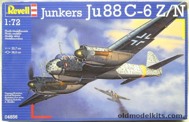 Revell 1/72 Junkers Ju-88 C-6 Z/N - With Decals For Two Luftwaffe ...