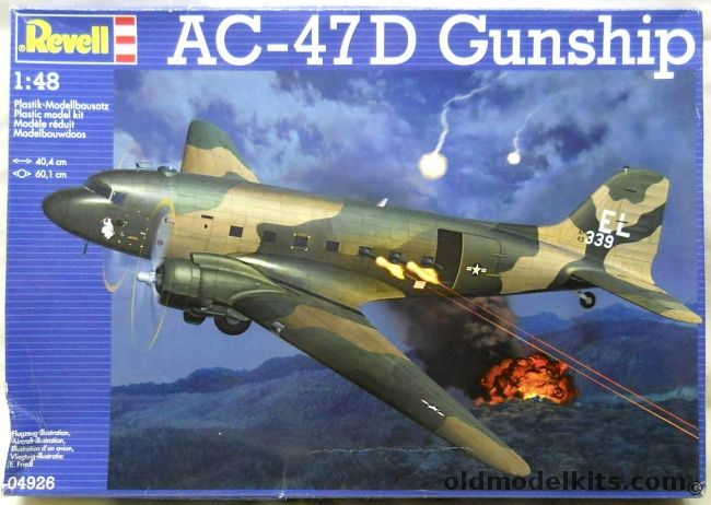 Revell 1/48 AC-47D Gunship Spooky With Numerous Aftermarket Detail Sets, 04926 plastic model kit