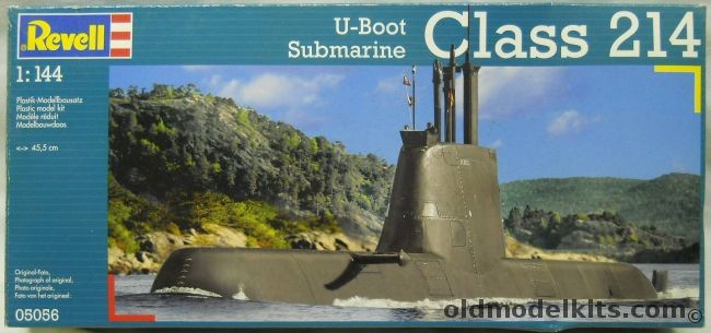 Revell 1/144 Class 214 Submarine U-Boot, 05056 plastic model kit