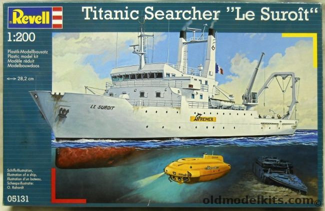 Revell 1/200 Titanic Searcher Le Suroit - Research Ship, 05131 plastic model kit