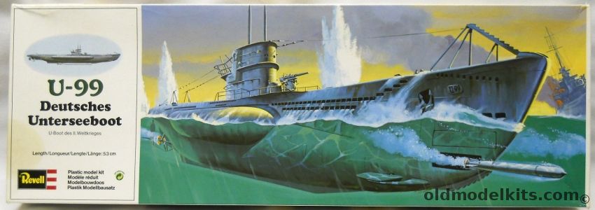 Omkleden Concessie Ontslag Revell 1/125 U-99 U-Boat - (Type VIIB Deutsches Unterseeboot), 5054