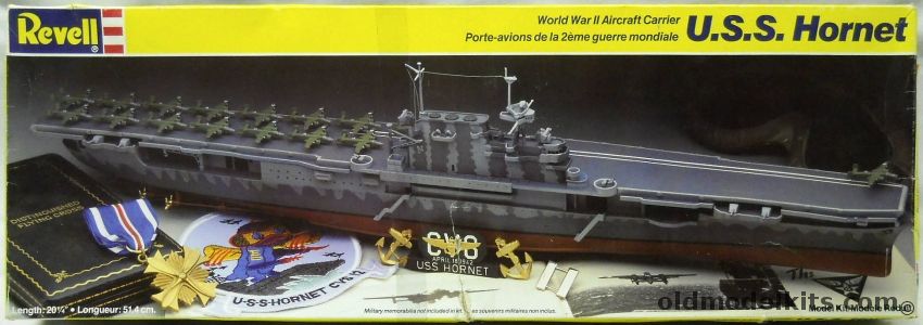 Revell 1/490 USS Hornet CV-8 - With Doolittle B-25s, 5223 plastic model kit