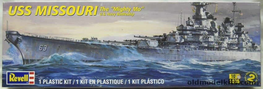 Revell 1/534 USS Missouri BB63  Mighty Mo Battleship, 85-0301 plastic model kit