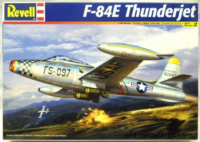 Revell 1/48 F-84E Thunderjet - (ex Monogram Pro Modeler), 85-5494 plastic model kit