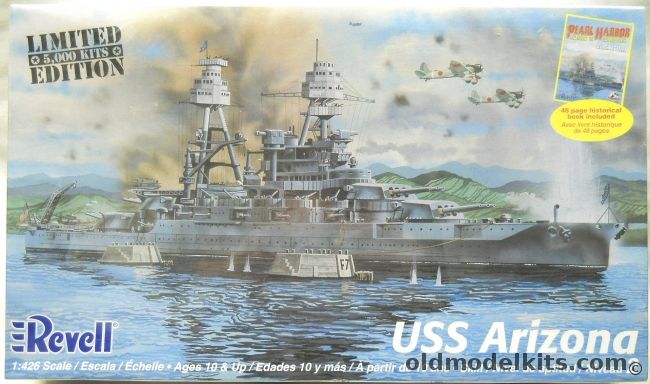 Revell 1/426 USS Arizona Pearl Harbor Battleship Limited Edition With Historical Book, 85-6882 plastic model kit