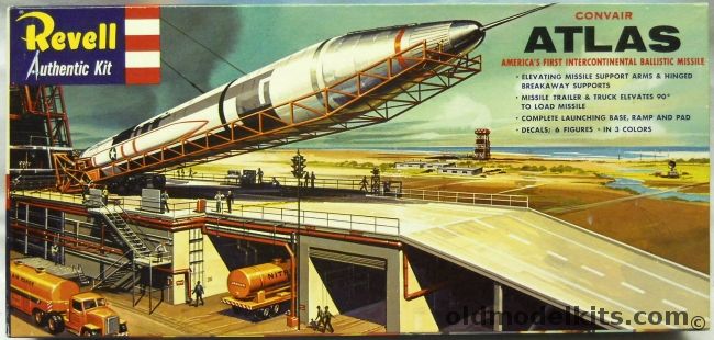 Revell 1/110 Convair Atlas - America's First Intercontinental Ballistic Missile - 'S' Issue, H1822-198 plastic model kit