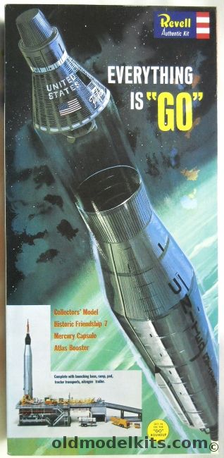 Revell 1/110 Mercury Atlas Everything is GO - With Friendship 7 Capsule with Full Launch Base, H1833-250 plastic model kit