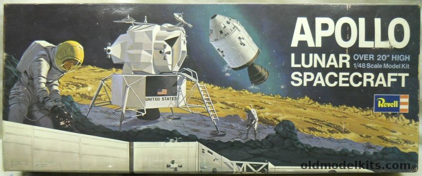 Revell 1/48 Apollo Lunar Spacecraft - Large 20 inch Top of Saturn V, H1838-600 plastic model kit