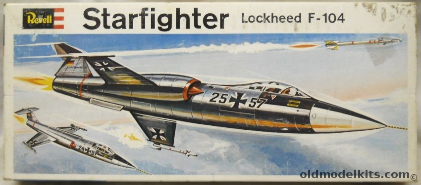 Revell 1/64 F-104 Starfighter with Sidewinders - Luftwaffe, H199 plastic model kit