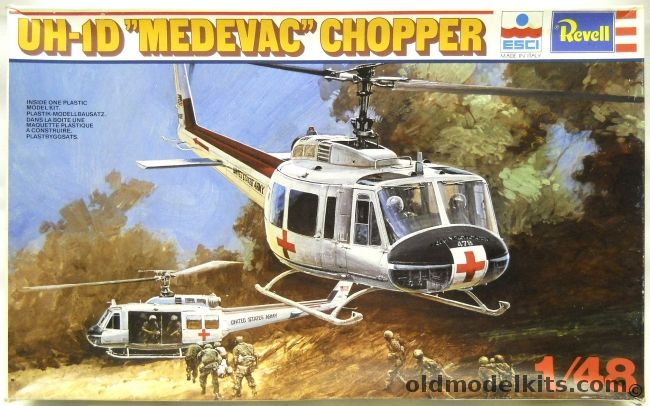 Revell 1/48 UH-1D Medevac Chopper - US Army or Italian Air Force, H2388 plastic model kit