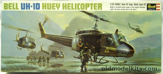 Revell 1/32 Bell Huey Helicopter UH-1D, H286-200 plastic model kit