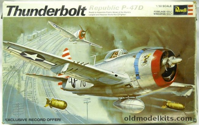 Revell 1/32 Republic P-47D Thunderbolt, H296 plastic model kit