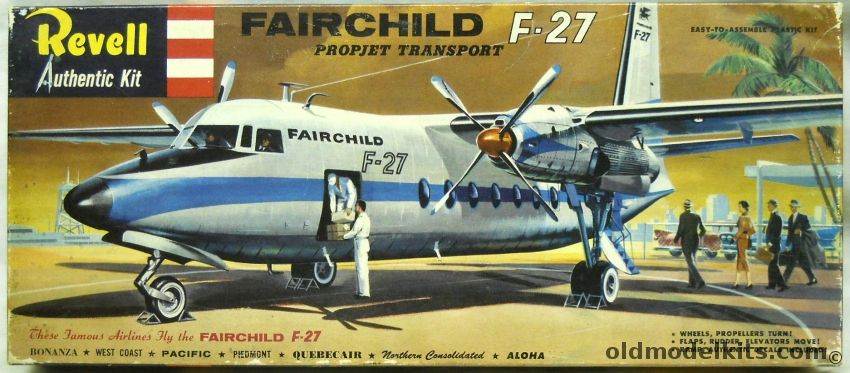 Revell 1/94 Fairchild F-27 - Propjet Transport - 'S' Issue, H297-98 plastic model kit