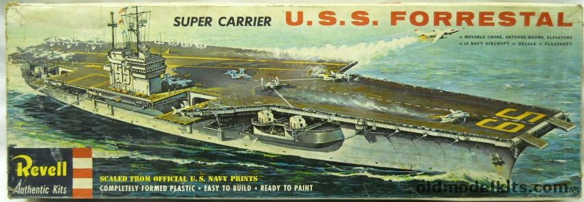 Revell 1/542 USS Forrestal CV59 Super Carrier, H339 plastic model kit