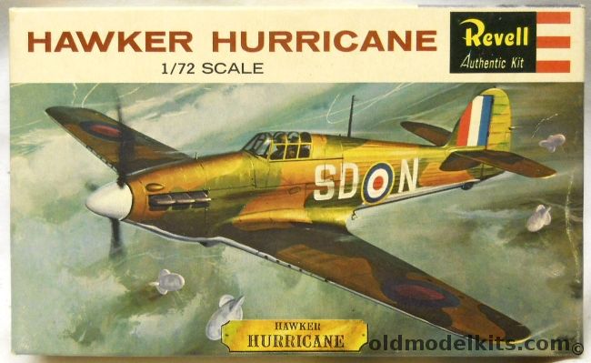 Revell 1/72 Hawker Hurricane, H616-49 plastic model kit