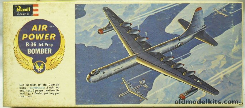 Revell 1/184 B-36 Jet-Prop Bomber Air Power Issue, H139-130 plastic model kit