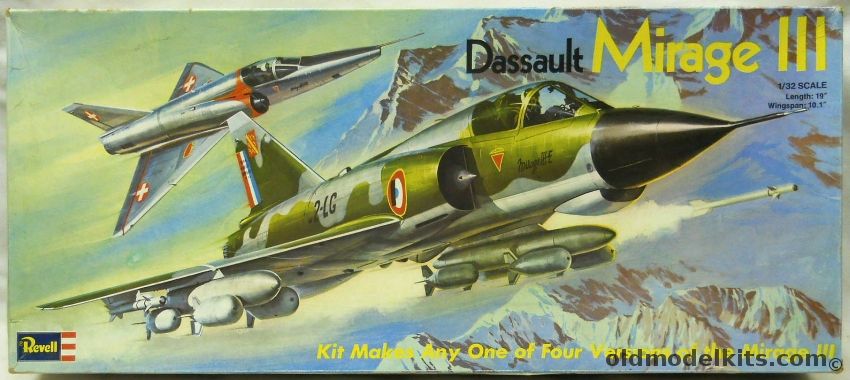Revell 1/32 Dassault Mirage III - S / E / R / RS Swiss or French Air Forces, H185 plastic model kit