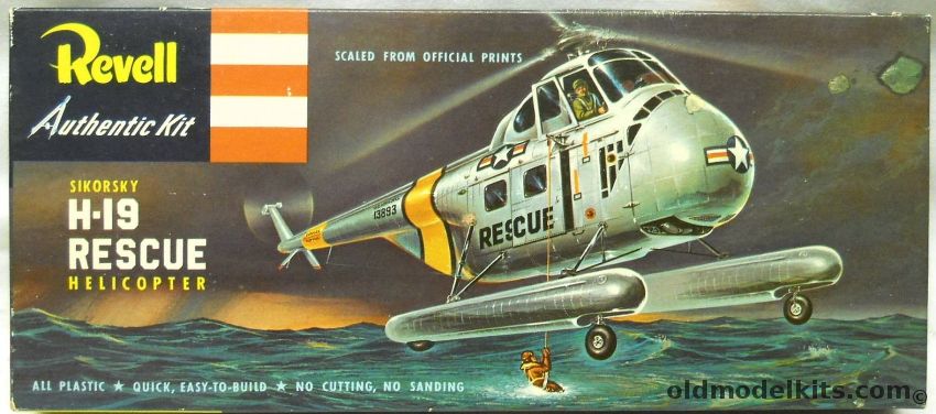 Revell 1/48 Sikorsky H-19 Rescue Helicopter - 'S' Issue, H227-98 plastic model kit