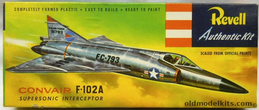 Revell 1/78 Convair F-102A Delta Dagger - 'S' Issue - (F102), H233-89 plastic model kit