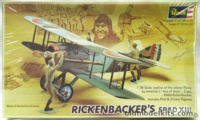 Revell 1/28 Rickenbackers Spad XIII - With Pilot and Two Crew Figures, H235