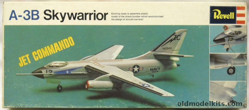 Revell 1/84 A-3B Skywarrior - Jet Commando Issue, H256-130 plastic model kit