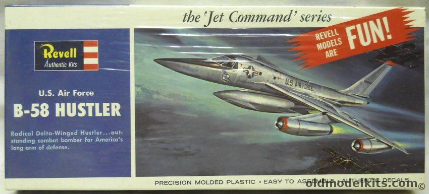 Revell 1/94 Convair B-58 Hustler - Jet Command Issue, H272-130 plastic model kit