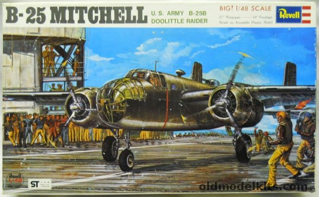 Revell 1/48 B-25B Mitchell Doolittle Raider Japan Issue - Doolittle Or RAF Michell I Of 180 Sq, H285-600 plastic model kit