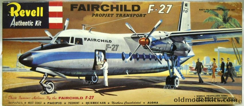 Revell 1/94 Fairchild F-27 - Propjet Transport - 'S' Issue, H297-98 plastic model kit