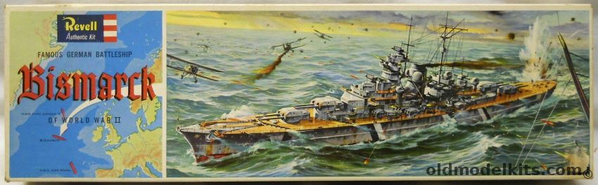 Revell 1/570 Bismarck Battleship, H350 plastic model kit