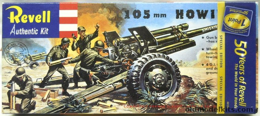 Revell 1/40 105mm Howitzer, H539-79 plastic model kit