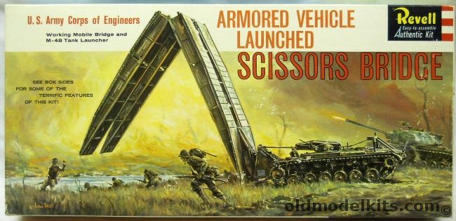 Revell 1/40 Scissors Bridge and M-48 Tank Launcher, H542-249 plastic model kit