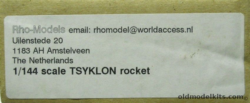 Rho-Models 1/144 Tsyklon Rocket plastic model kit