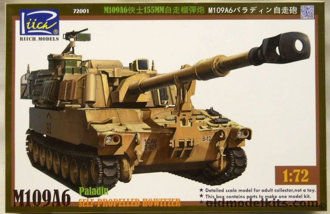 Riich Models 1/72 M106 A6 Paladin Self-Propelled Howizter - (M109A6 ...