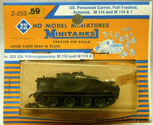 Roco HO Minitanks M114 or M114A1 Armored Personnel Carrier - HO Scale ...