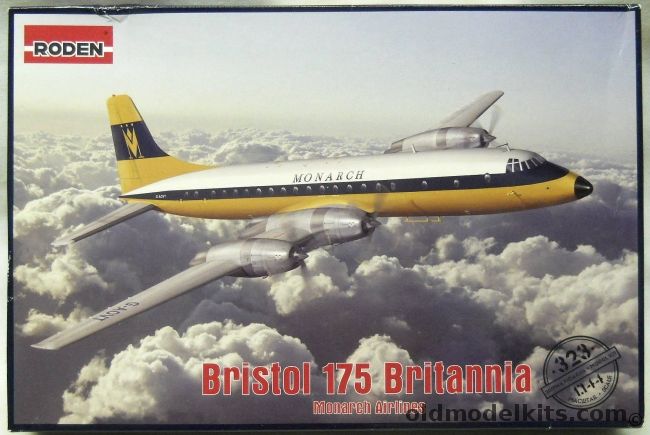 Roden 1/144 Bristol 175 Britannia - Monarch Airlines, 323 plastic model kit