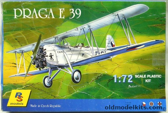 RS Models 1/72 Praga E-39 - With 7 Decal Versions, 9201 plastic model kit
