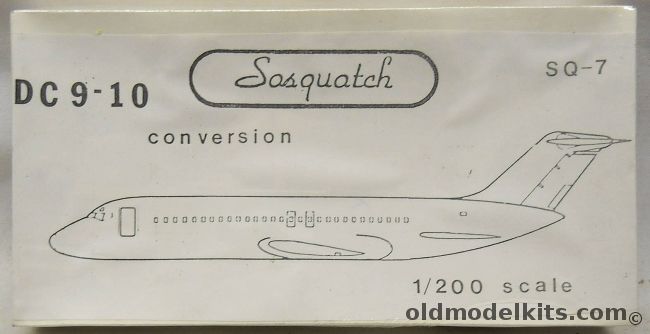 Sasquatch 1/200 DC-9 -10 Conversion - (DC9-10), SQ-7 plastic model kit