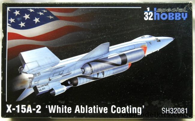 Special Hobby 1/32 X-15A-2 White Ablative Coating And Dummy Scramjet - Markings for #56-6671 October 3 1967 Worlds Absolute Speed Record Of Mach 6.72 (X15 A2), SH32081 plastic model kit