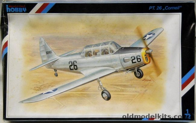 Special Hobby 1/72 PT-26 Cornell Trainer - USAAF 1943 or RCAF 'Little Norway' base at Toronto Canada for Training Norwegian Pilots between August 1942 and July 1944., SH72038 plastic model kit