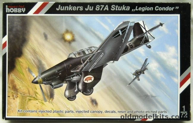 Special Hobby 1/72 Junkers Ju-87A Stuka Legion Condor - Spanish Civil War, SH72123 plastic model kit