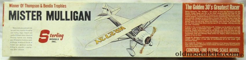 Sterling 1/6 Mister Mulligan - 32 Inch Wingspan Scale Model For Control Line - (Howard DGA-6), C3 plastic model kit