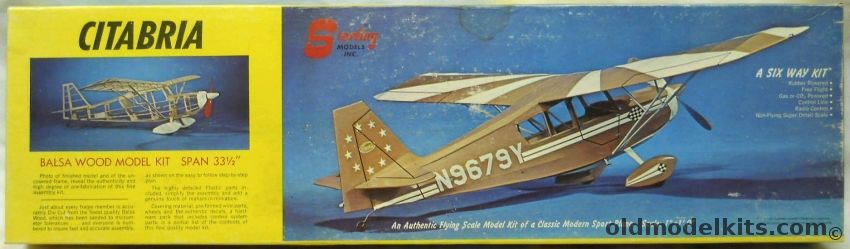 Sterling 1/12 Citabria Sport Plane - 33 Inch Wingspan Flying Wood Model, E-5 plastic model kit