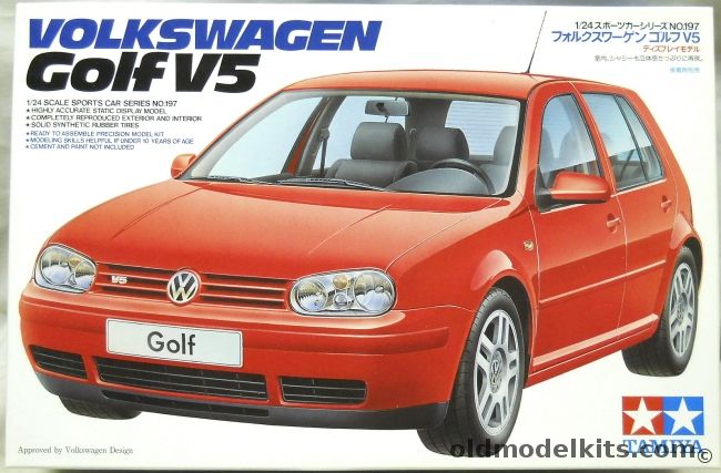 Tamiya 1/24 Volkswagen Golf V5, 24197 plastic model kit