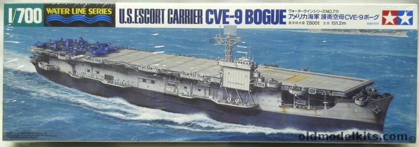 Tamiya 1/700 USS Bogue CVE-9 Escort Aircraft Carrier - (Jeep Carrier), 31711 plastic model kit