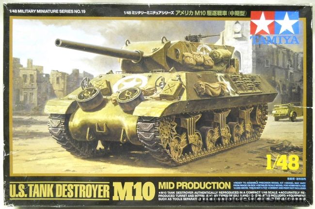 Tamiya 1/48 Tank Destroyer M10 - Mid Production - With Die Cast Lower ...