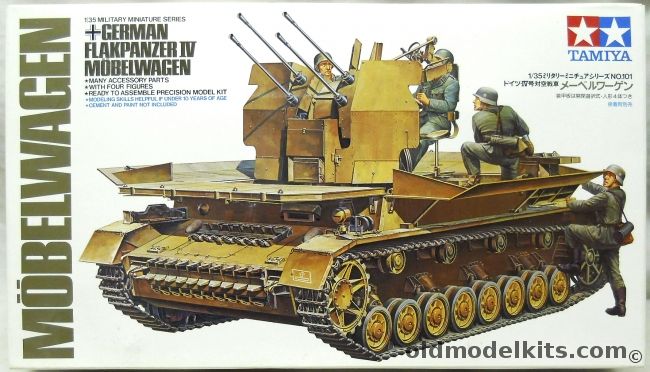 Tamiya 1/35 Flakpanzer IV Mobelwagen, 35101 plastic model kit