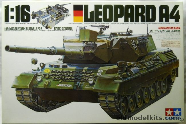 Tamiya 1/16 Leopard A4 - Motorized For R/C (Remote Control), 56002