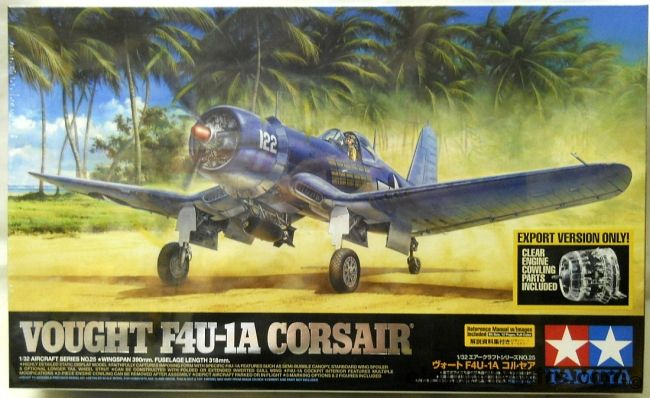 Tamiya 1/32 Vought F4U-1A Corsair, 60325 plastic model kit