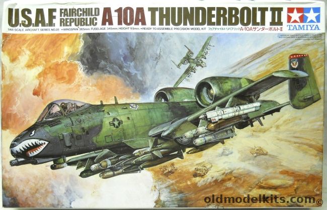 Tamiya 1/48 Fairchild Republic A-10A Thunderbolt II - USAF 81st TFW 511th TFS Bentwaters AFB England / 23rd TFW 76th TFS at England AFB Louisiana, 61028 plastic model kit